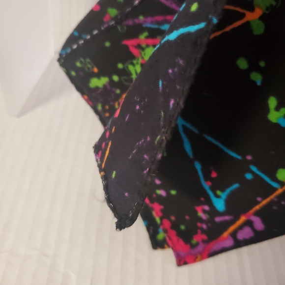 Emo Bandanas Checkered Paint Splatter Fingerless Knit Gloves Lot of 3 - Picture 11 of 12